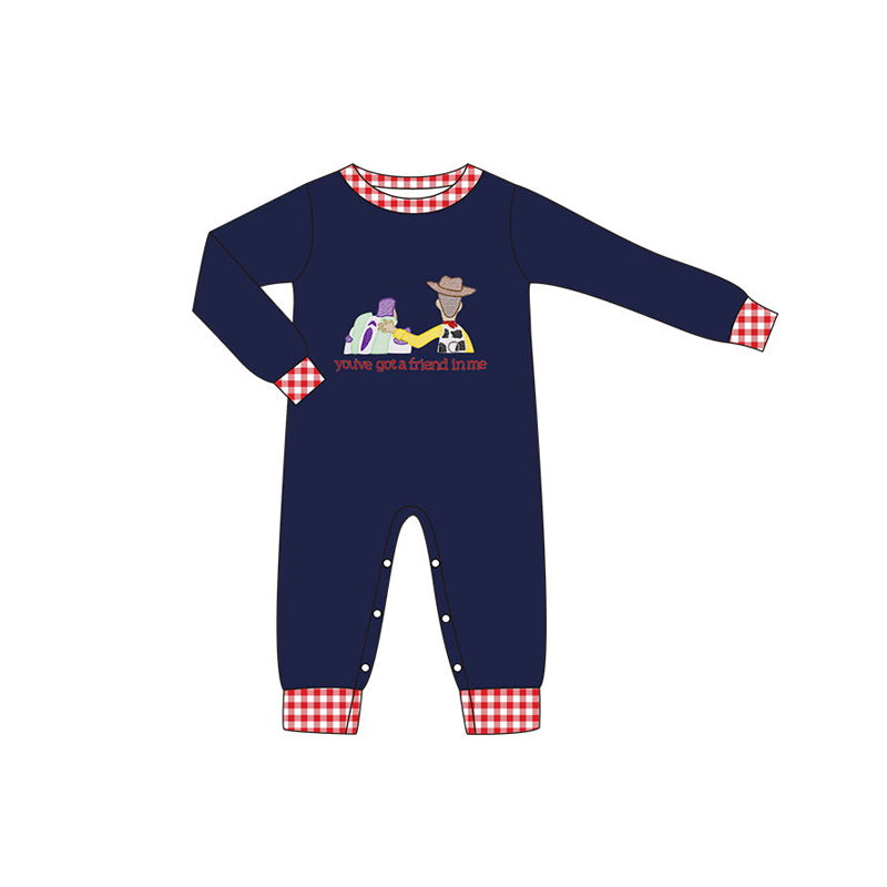 Pre-order Baby Boy Long Sleeves Toys Navy Romper
