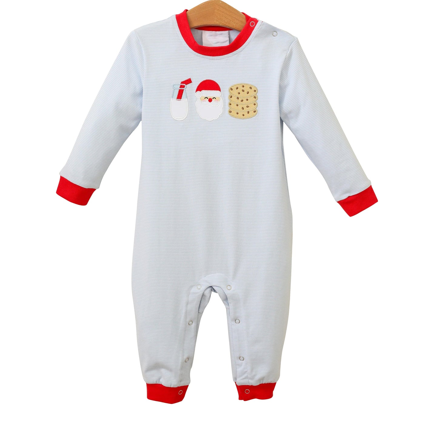 Pre-order Baby Boy Christmas Santa Cookie Romper