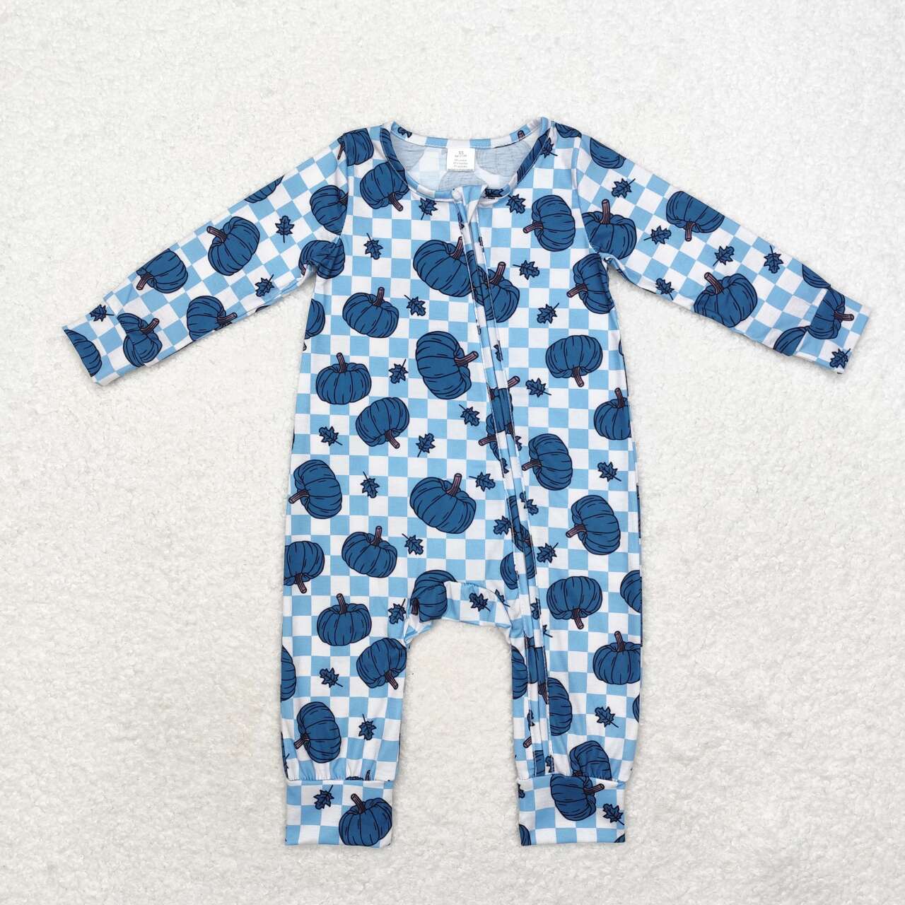 Baby Boy Girl Long Sleeves Pumpkins Zipper Sleeper Romper Sibling Fall Clothes RTS