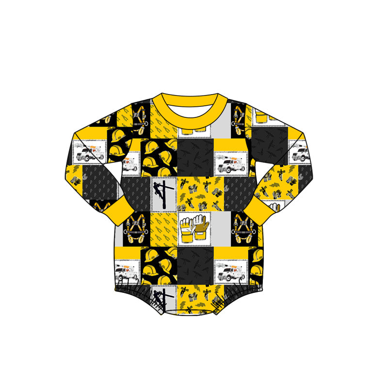 Pre-order Baby Boy Tool Cars Long Sleeves Romper