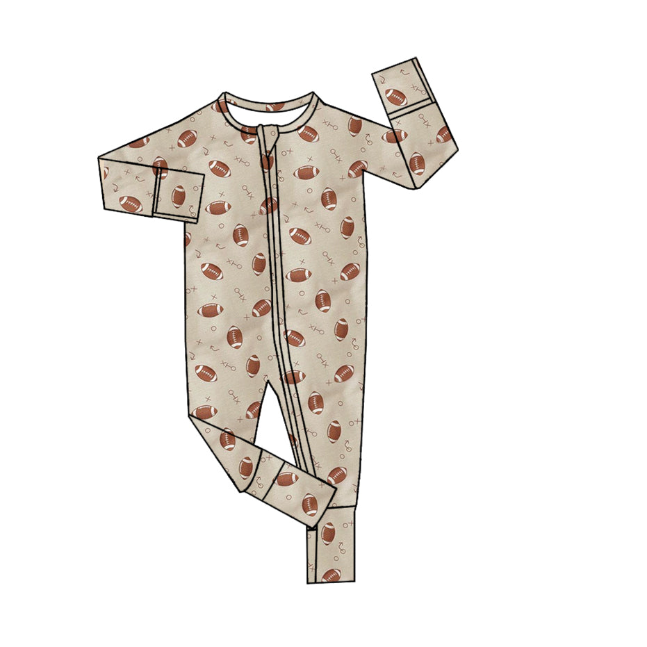 Pre-orderBaby Boy Infant Football Fall Zipper Romper