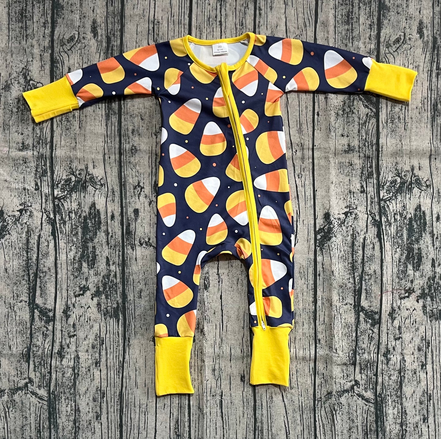 Baby Boy Long Sleeves Candy Zipper Pants Halloween Romper RTS