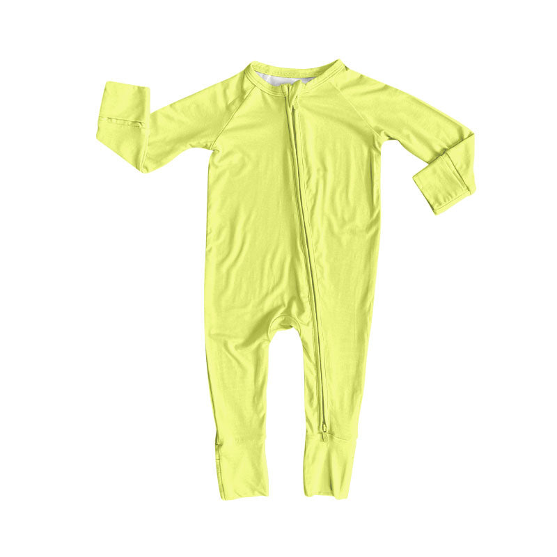 ( Moq 5 ) Preorder Baby Kids Infant Long Sleeves Zipper Footie Sleeper Romper
