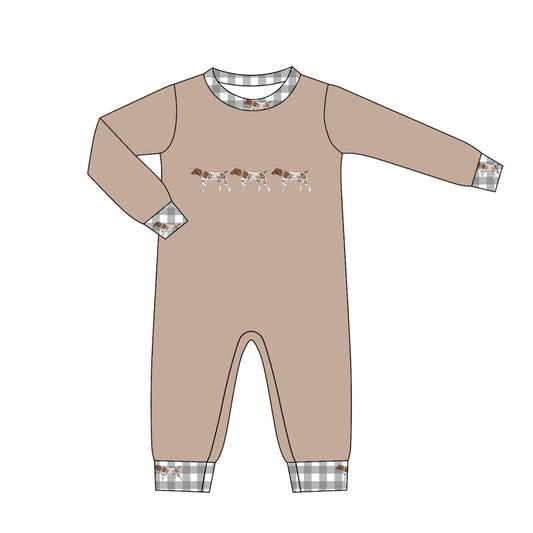 ( Moq 5 ) Preorder Baby Boys Infant Long Sleeves Dogs Romper Clothes