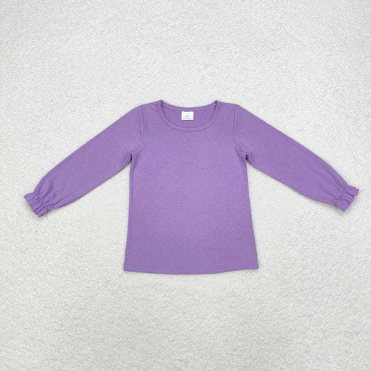 Baby Girl Purple Long Sleeves Cotton Shirt