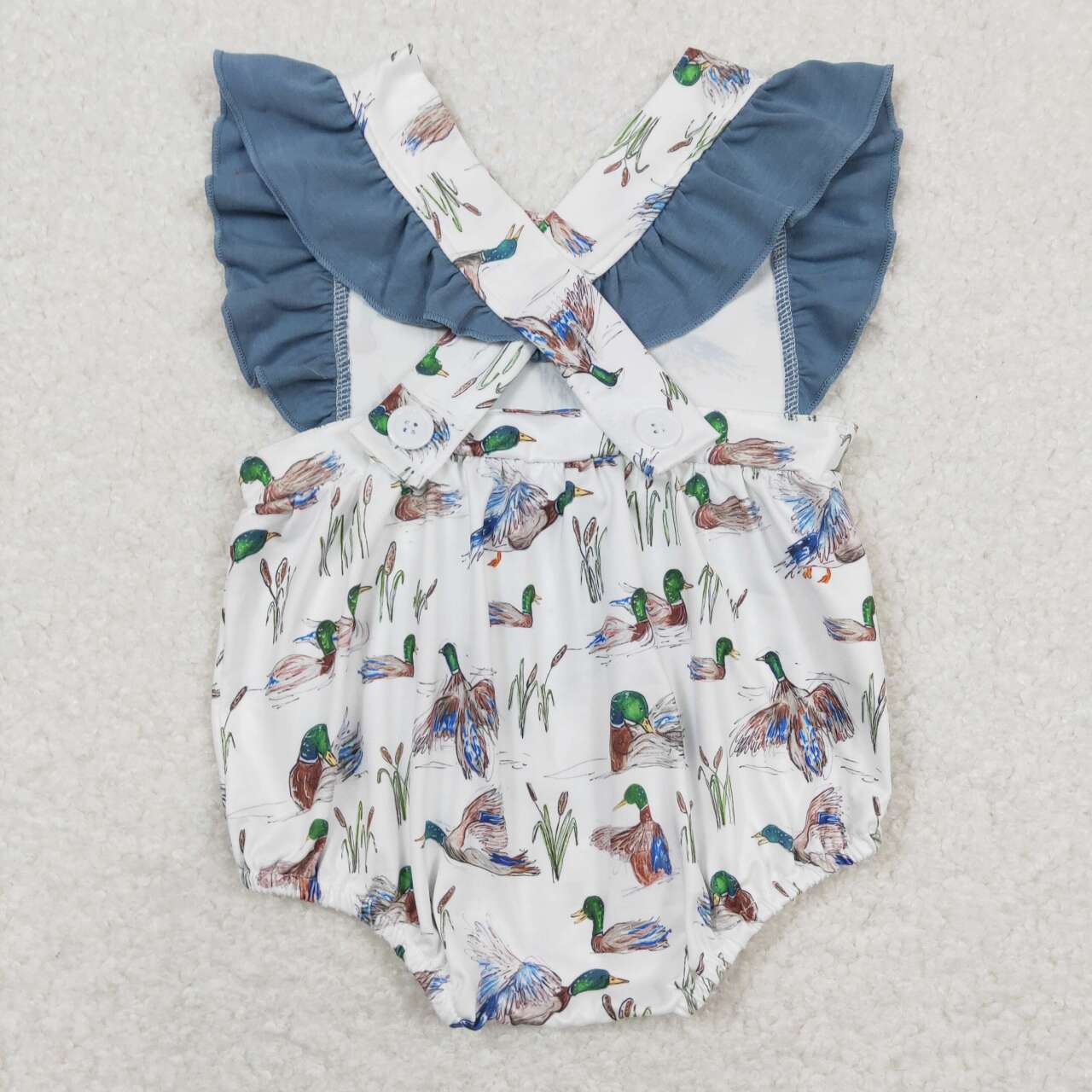 Baby Boy Ducks Hunting One Piece Romper