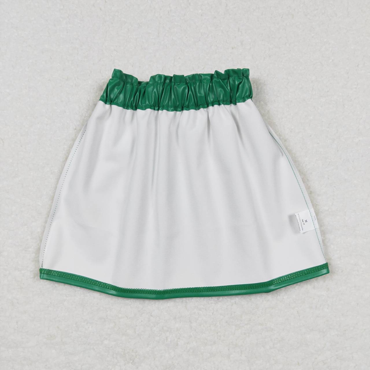 GLK0018 Baby Girl Green Leather Skirt