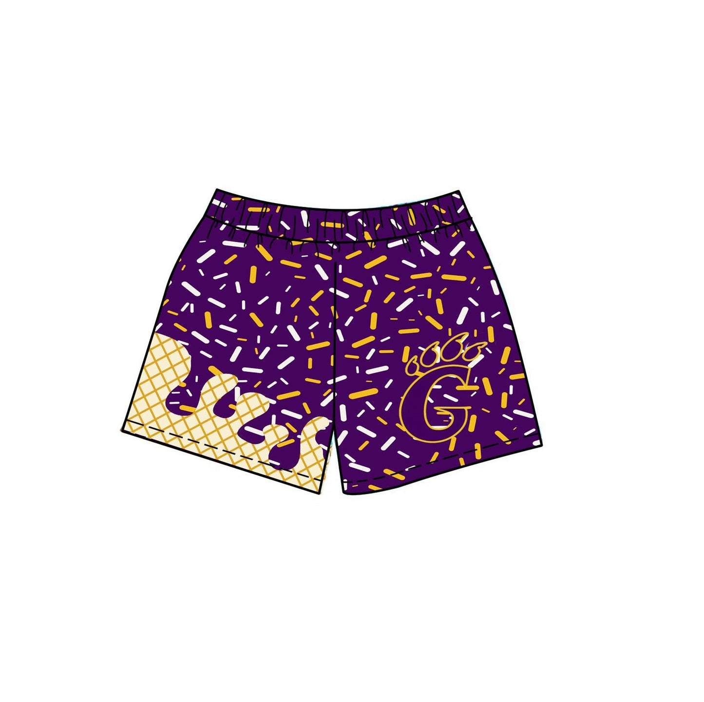 Baby Boy Custom Football G Team Shorts ( Moq 5 )