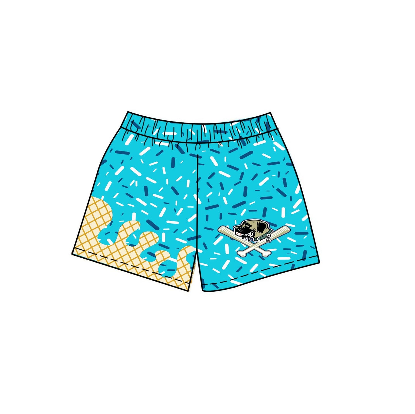 Adult Man Custom Football Dog Team Shorts ( Moq 5 )