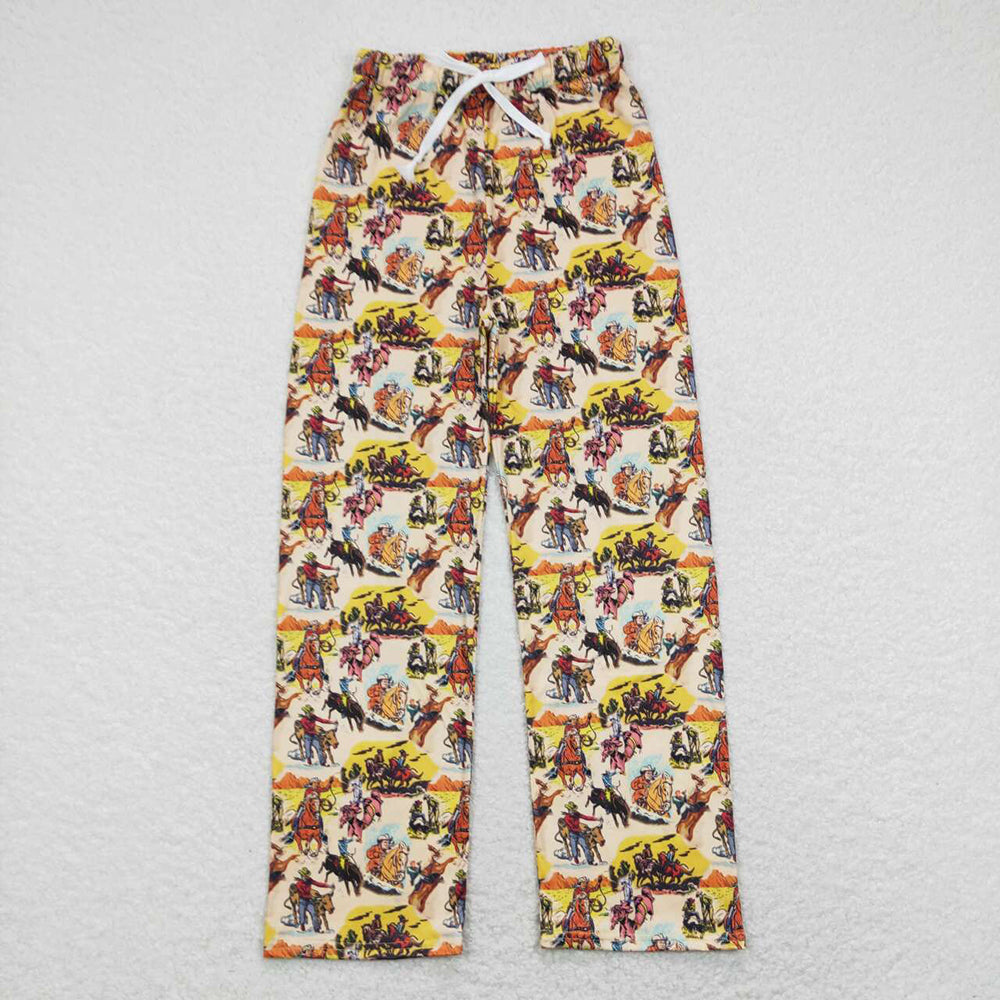 Sibling Adult Western Print Camo Pants Bottom Men Women Clothes RTS