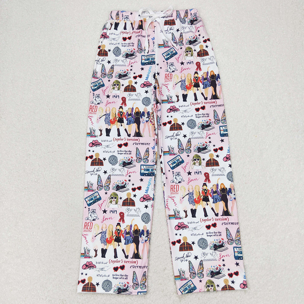 Sibling Adult Women Singer Doll Cartoon Pajamas Pants Bottoms Clothes