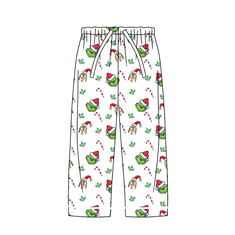 Pre-order Adult Men Christmas Green Face Pajamas Pants