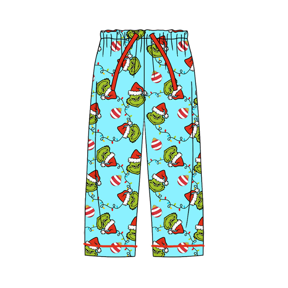 Pre-order Adult Women Christmas Green Face Bottom Pants Pajamas