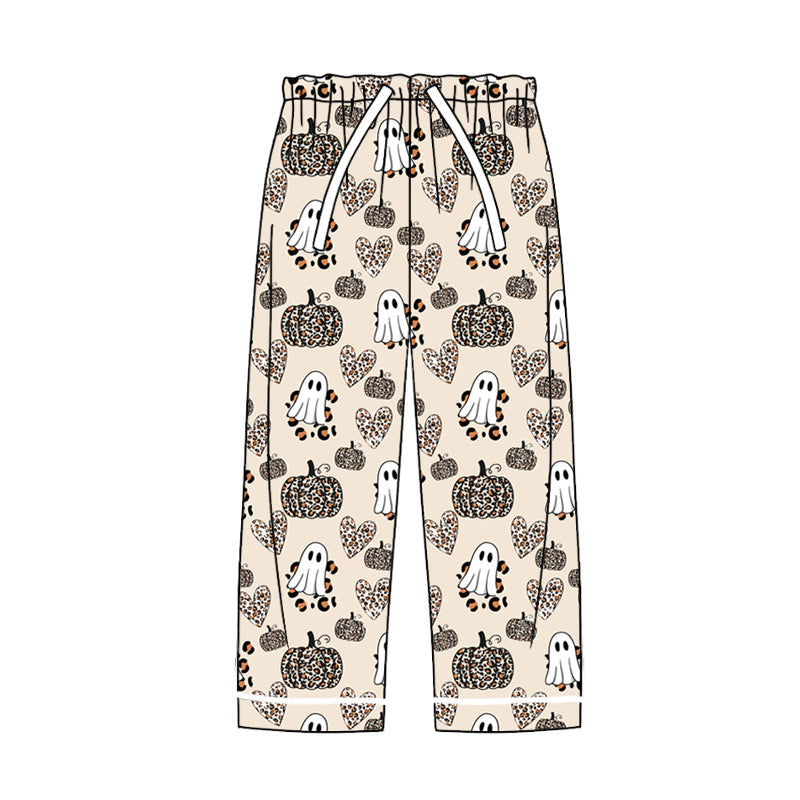 Pre-order Adult Women Halloween Pumpkin Ghost Bottom Pants Pajamas