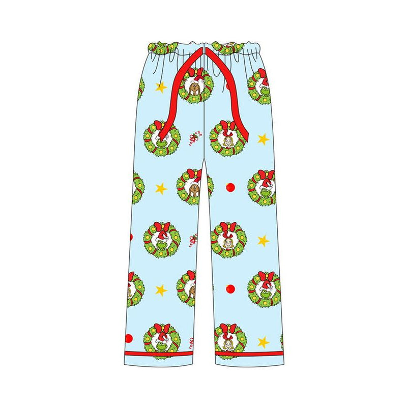 Pre-order Adult Man Christmas Green Face Pants Pajamas