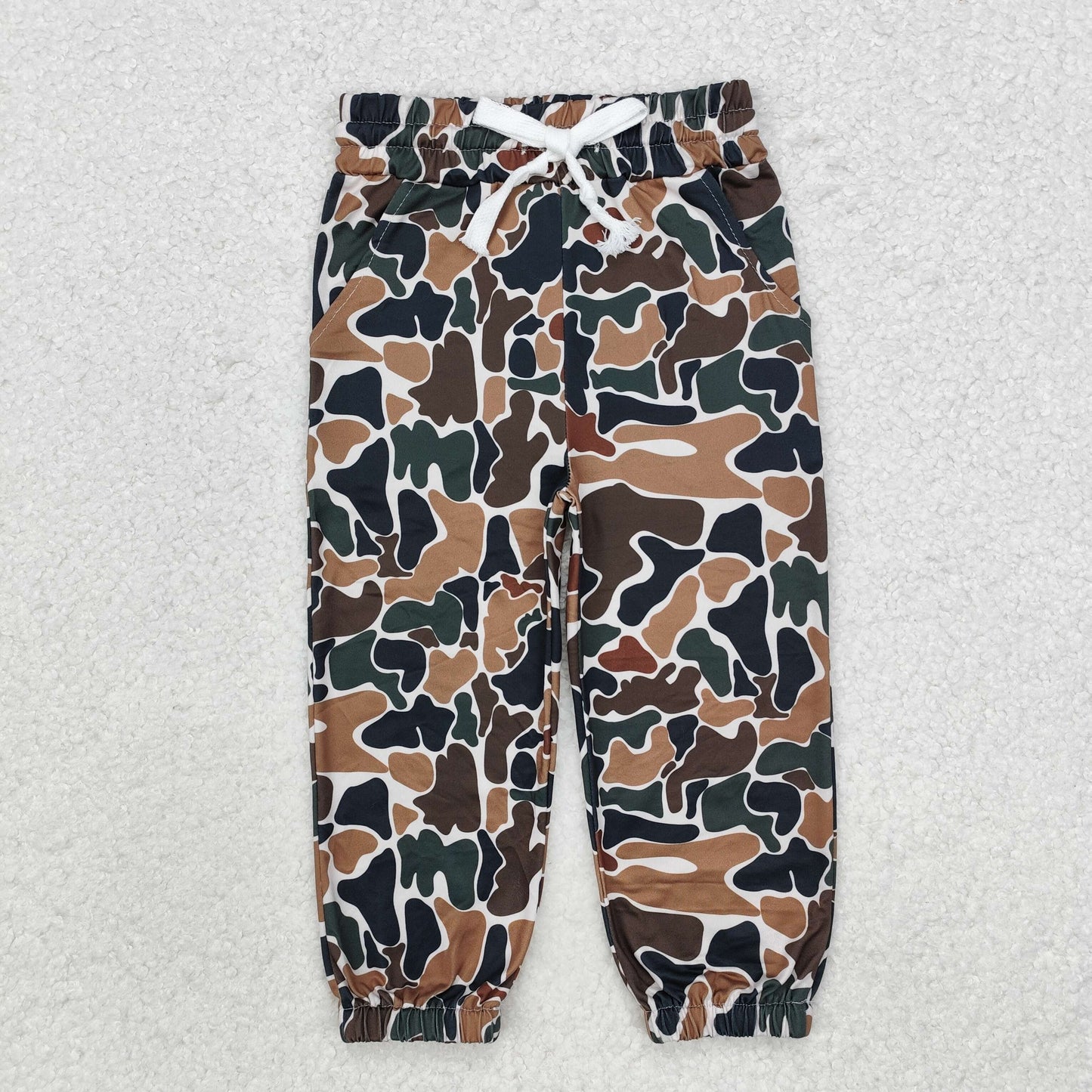 Baby Kids Boy Girl Camo Pockets Bottom Pants Joggers RTS