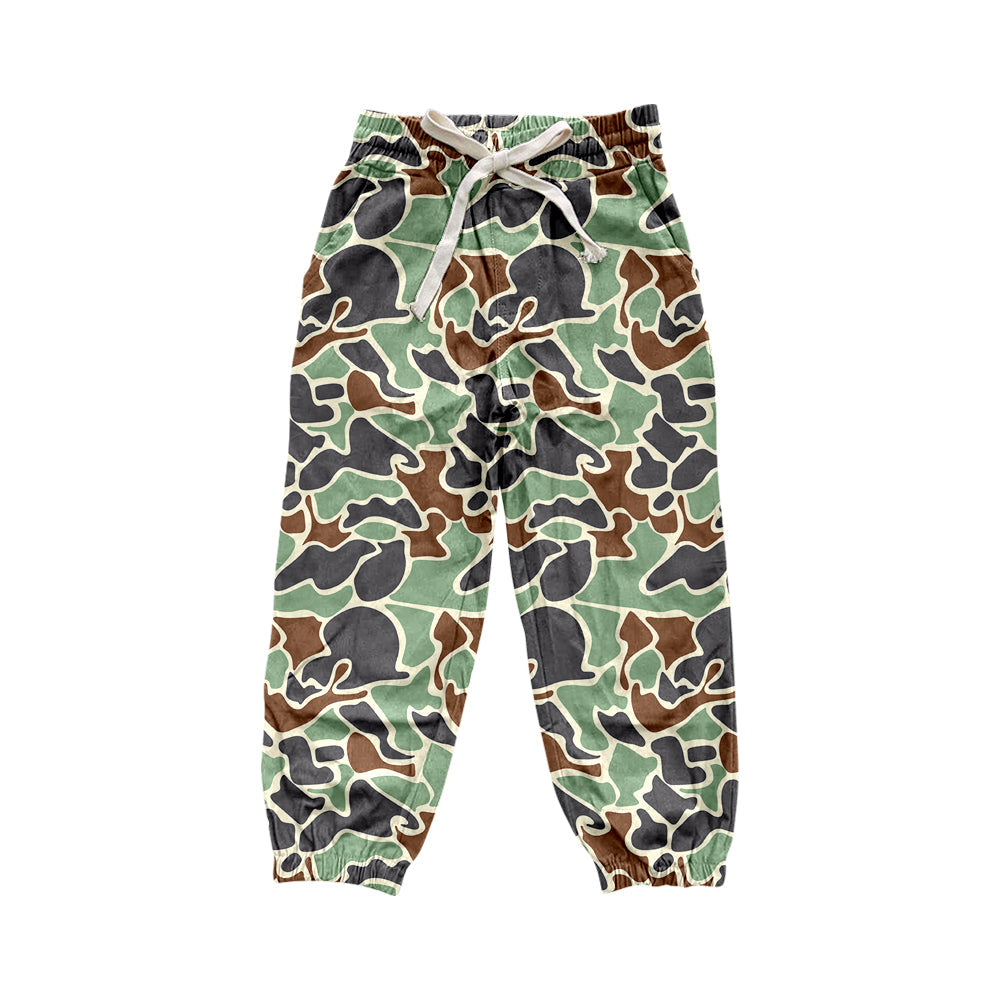 Pre-order Adult Women Green Camo Pocket Bottom Pants