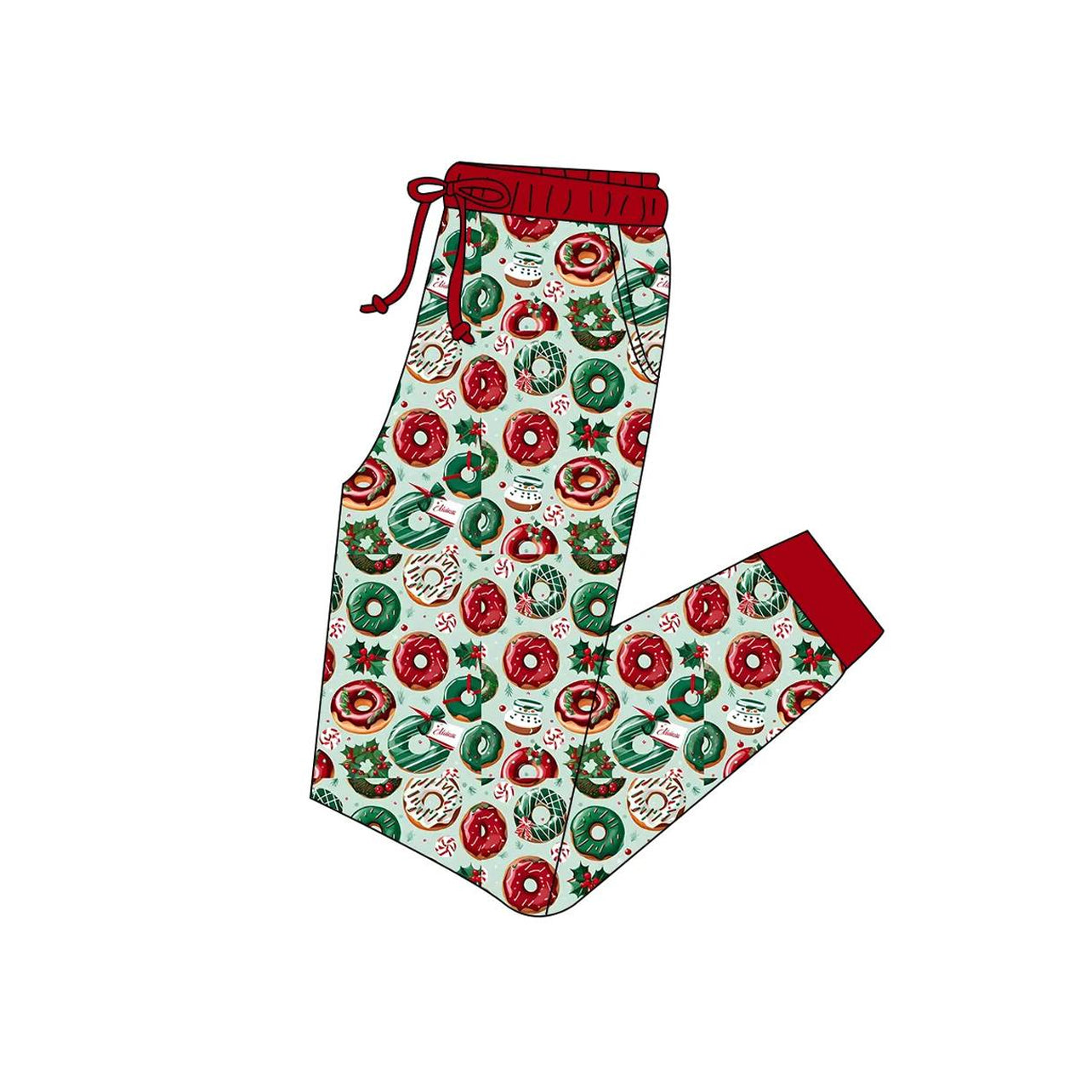 Pre-order Adult Women Christmas Donuts Pajamas Pants