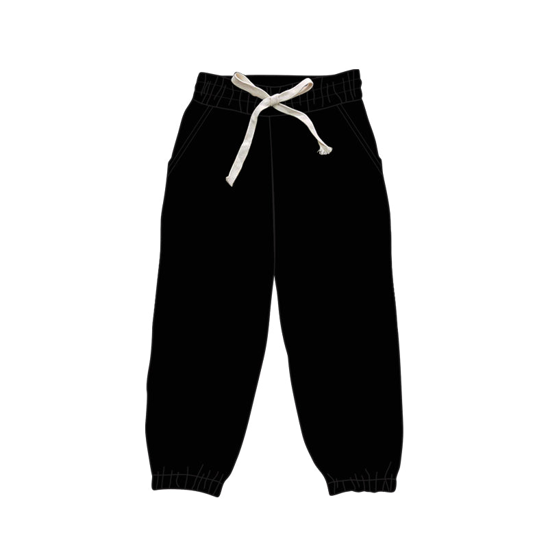 Preorder Adult Women Black Jogger Yoga Bottom Pockets Pants