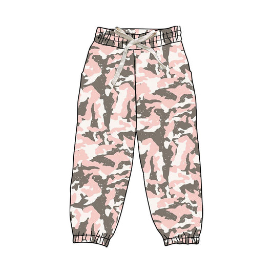 ( Moq 5 ) Preorder Adult Woman Yoga Pink Camo Jogger Pants Bottom