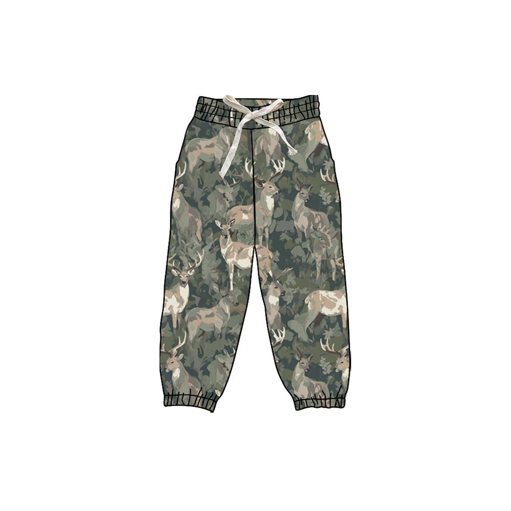 ( Moq 5 ) Preorder Kids Girls Yoga Deer Jogger Pants Bottom