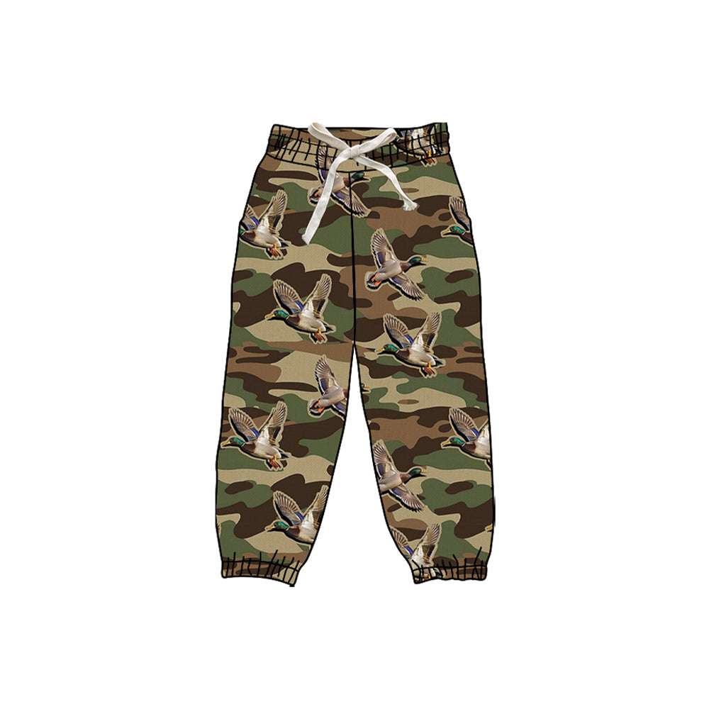 ( Moq 5 ) Preorder Girls Kids Ducks Camo Joggers Yoga Active Pants Bottom