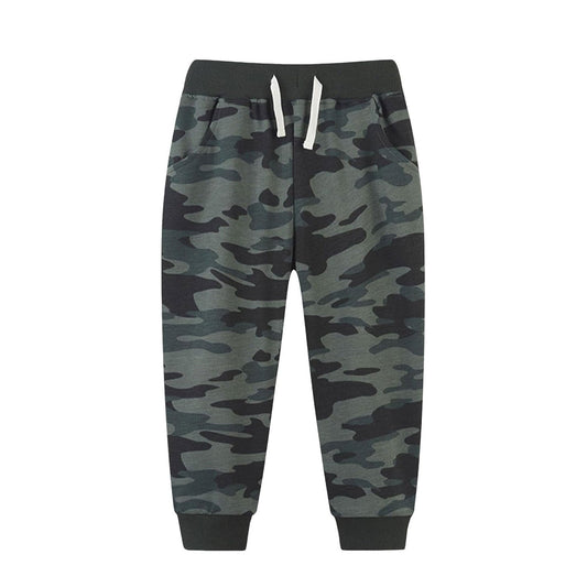 ( Moq 5 )Preorder Baby Boys Camo Pockets Joggers Pants Bottom