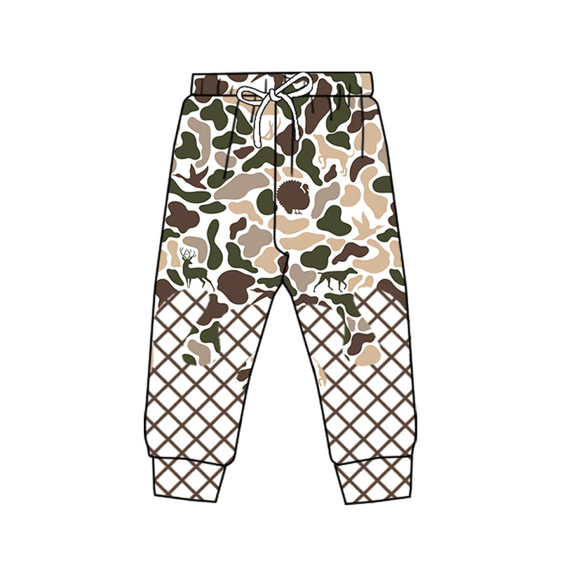 ( Moq 5 ) Preorder Boys Kids Dogs Deer Ducks Camo Drips Joggers Pants Bottoms