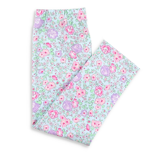 ( Moq 5 ) Girls Kids Floral Pants Bottoms