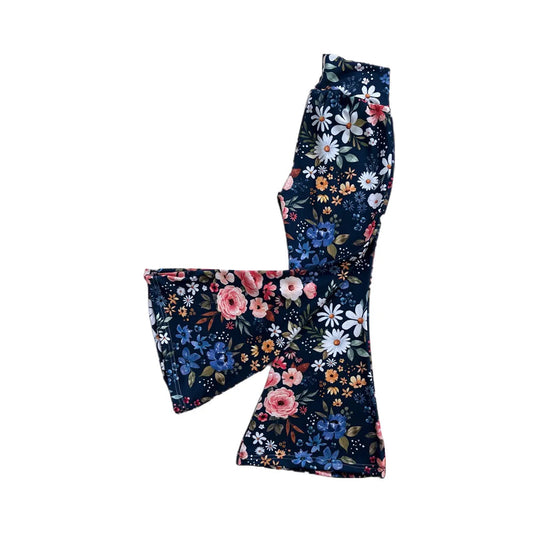 ( Moq 5 ) Preorder Girls Kids Flower Bell Pants Bottoms