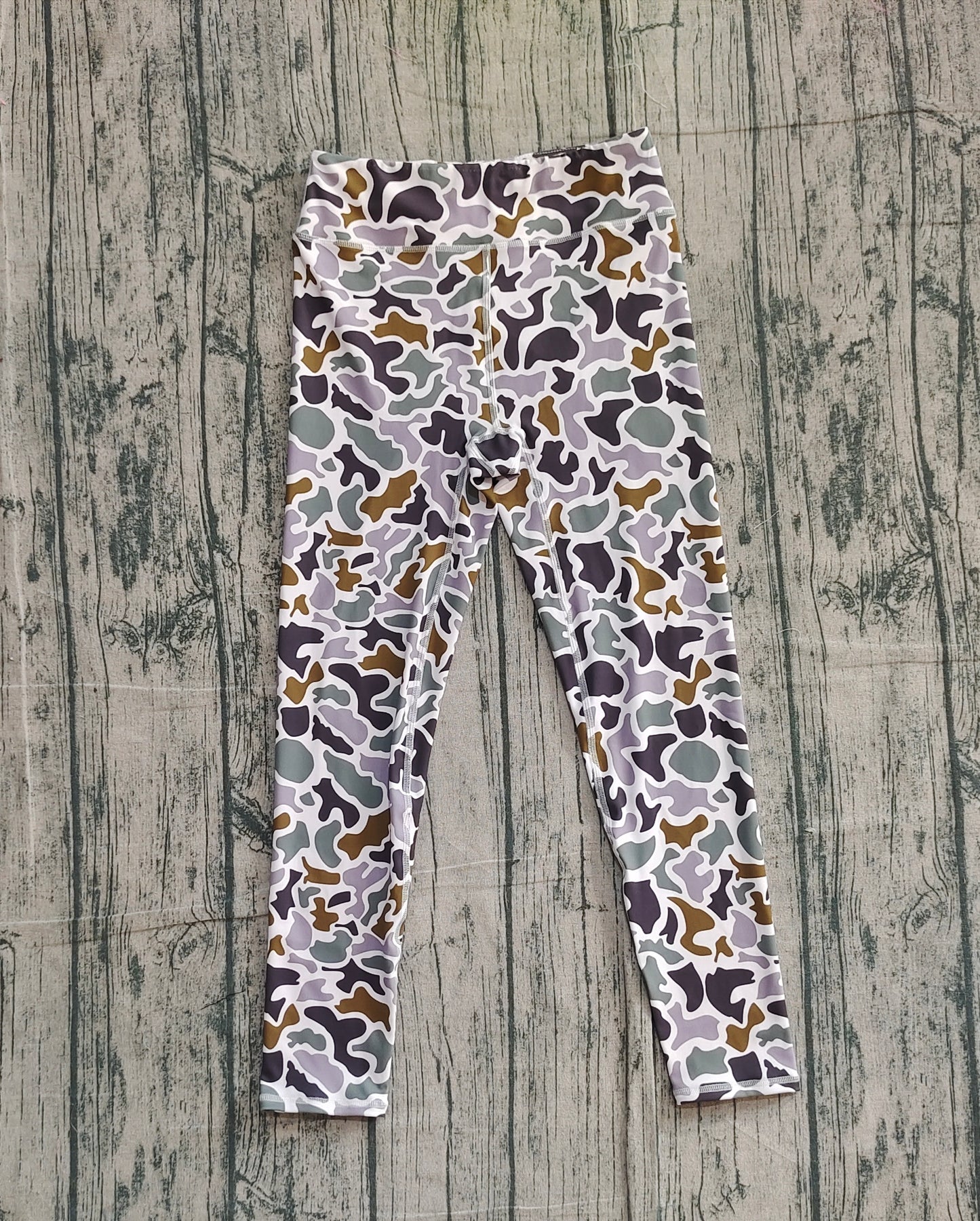 Adult Women Camo Yoga Active Legging Pockets Pants Bottoms RTS