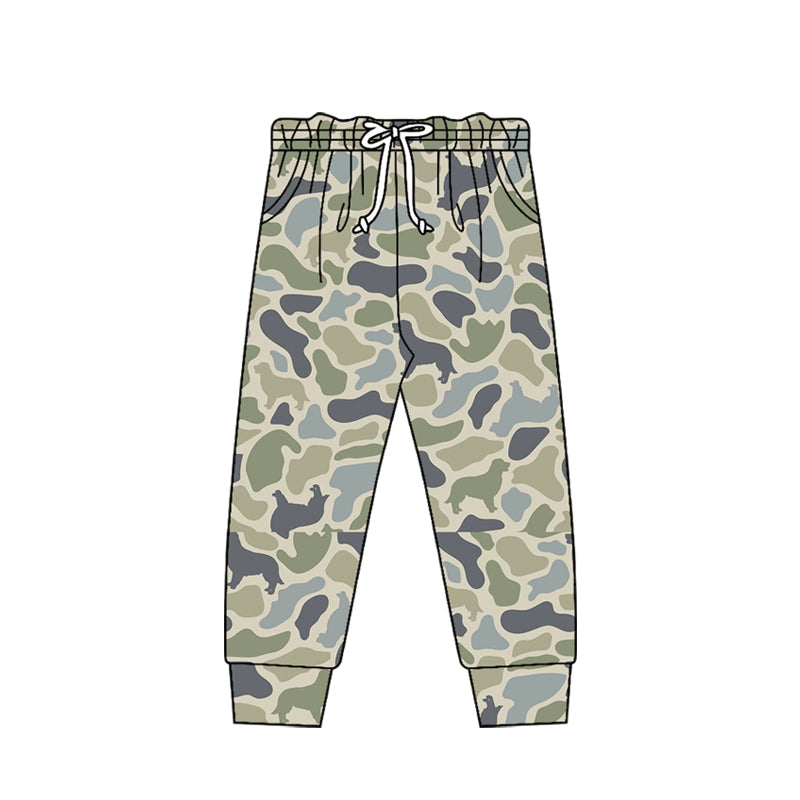 ( Moq 5 ) Preorder Baby Boys Kids Pockets Camo Pants Joggers