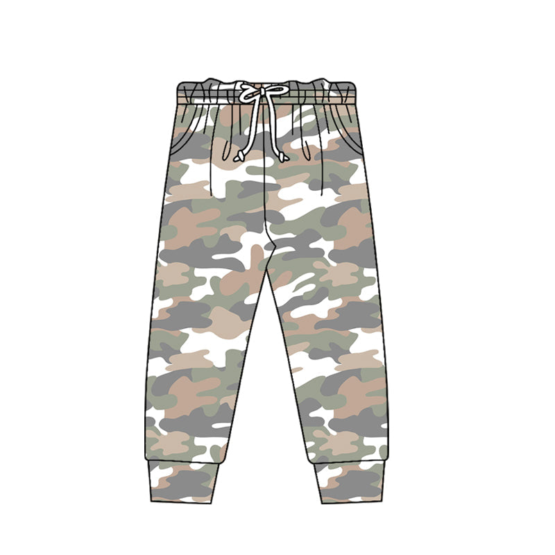 ( Moq 5 ) Preorder Baby Boys Kids Camo Pattern Pockets Pants Bottoms