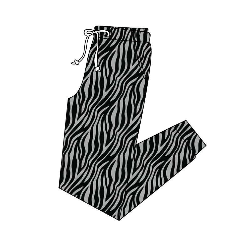( Moq 5 ) Preorder Adult Women Stripes Pockets Pants Bottom
