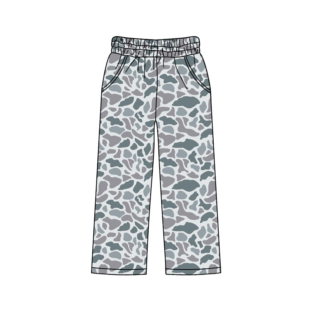 ( Moq 5 ) Preorder Adult Women Pockets Pants Southern Grey Camo Bottom