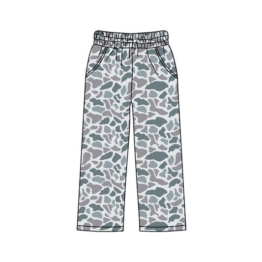( Moq 5 ) Preorder Adult Women Pockets Pants Southern Grey Camo Bottom
