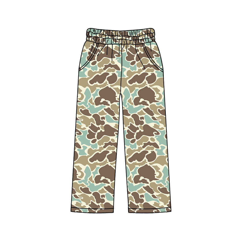 ( Moq 5 ) Preorder Adult Women Pockets Pants Southern Green Brown Camo Bottom