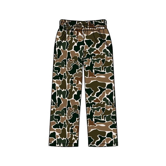 ( Moq 5 ) Preorder Adult Women Brown Camo Pockets Pants Southern Bottom