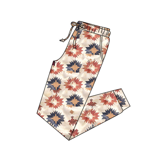 ( Moq 5 ) Preorder Adult Women Western Aztec Pockets Pants Bottoms