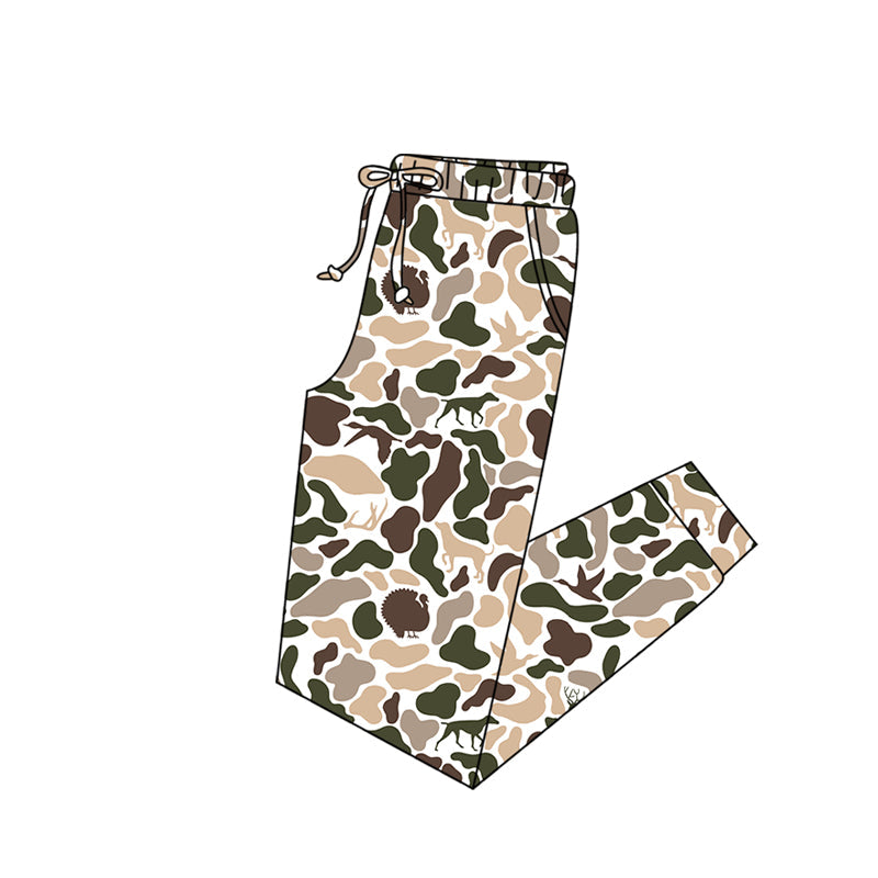 ( Moq 5 ) Preorder Adult Women Ducks Dogs Camo Hunting Pockets Pants Bottoms