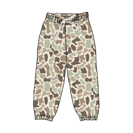 ( Moq 5 ) Preorder Baby Boys Kids Khaki Camo Jogger Pants Bottoms Clothes