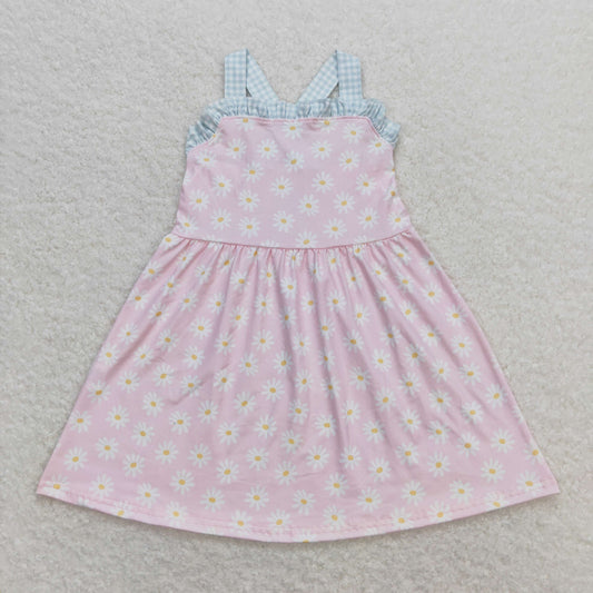 Baby Girl Sleeveless Floral Pink Summer Dress