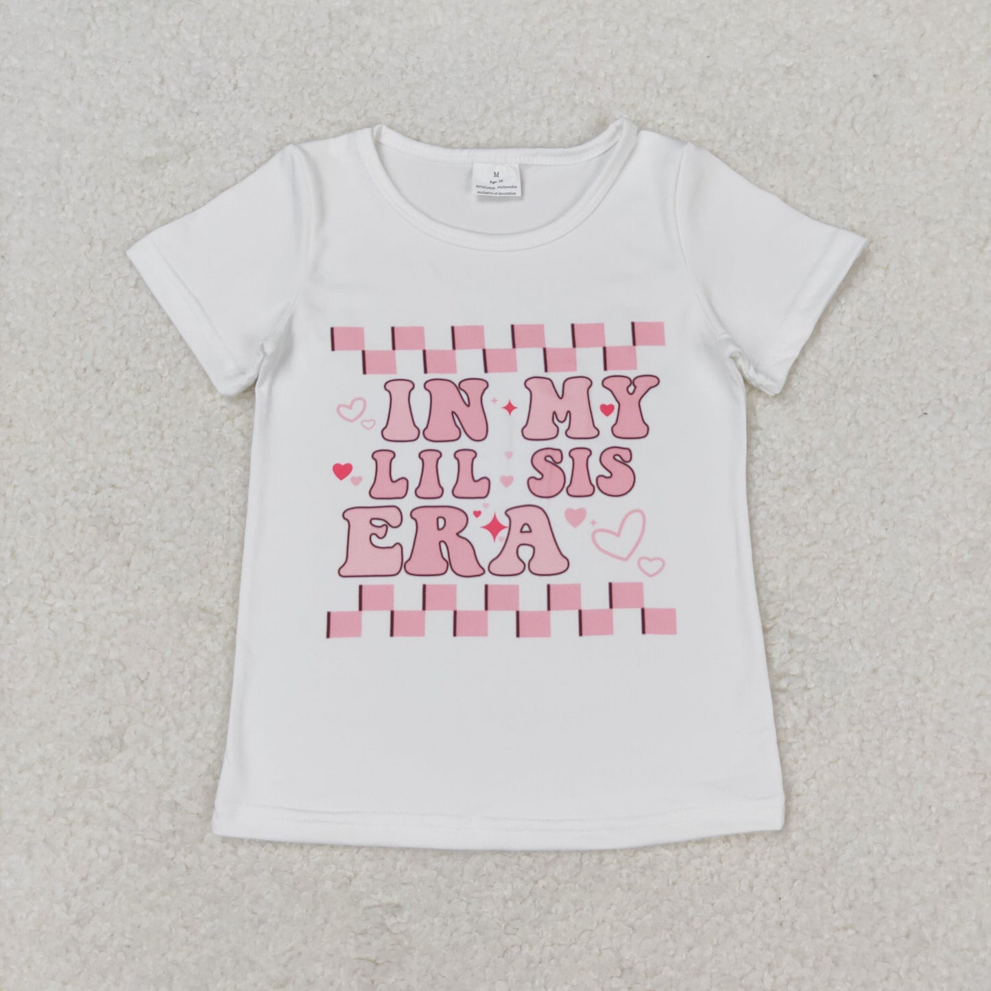 Baby Girl Short Sleeves In My Little Sister Era Shirt Singer Tops
