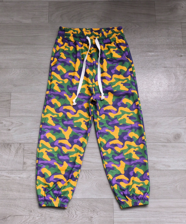 ( No moq ) Preorder Baby Boys Kids Mardi Gras Pockets Pants Bottoms Camo Clothes