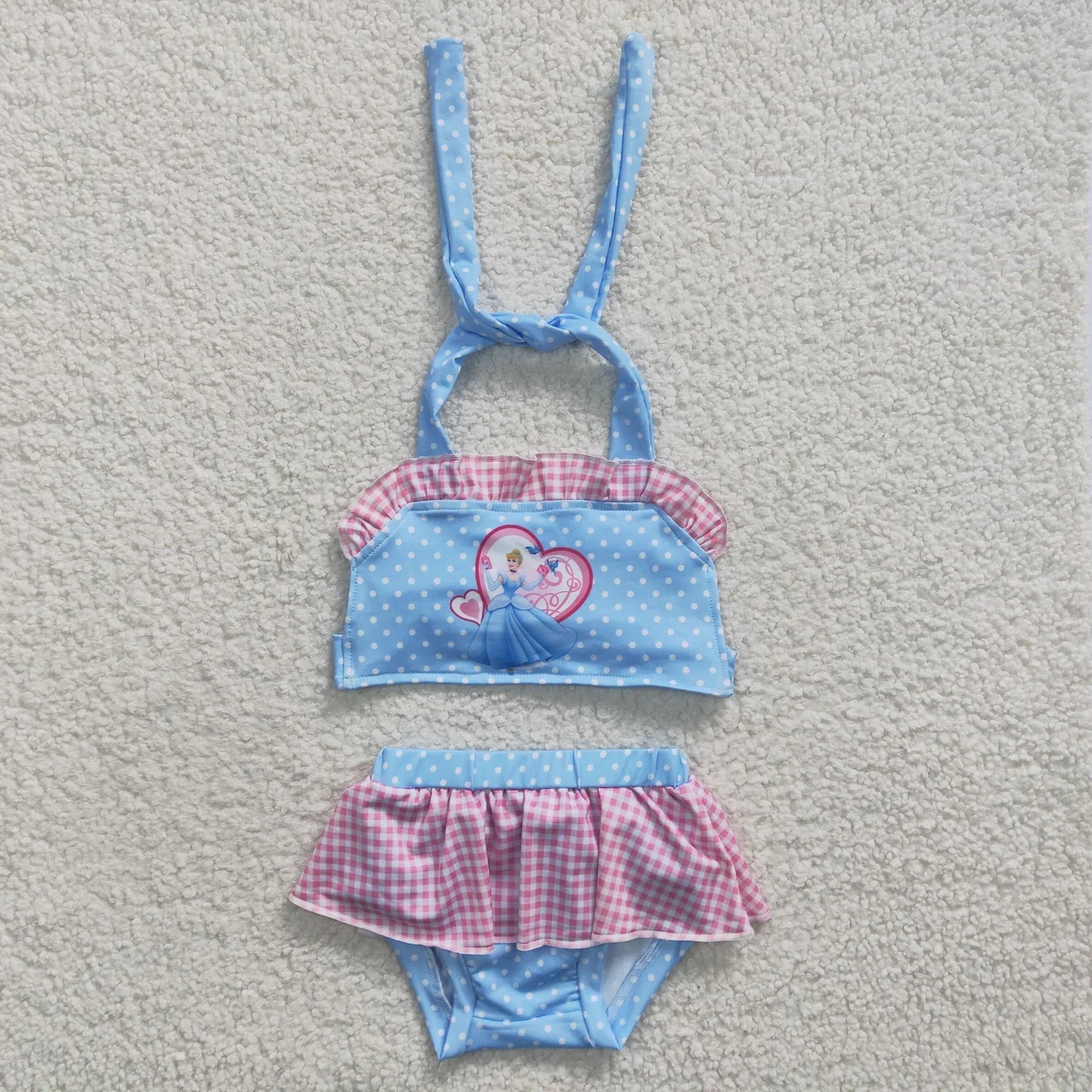 Baby Girl Sleeveless Princess Sibling Bathing Suit Swimsuit RTS