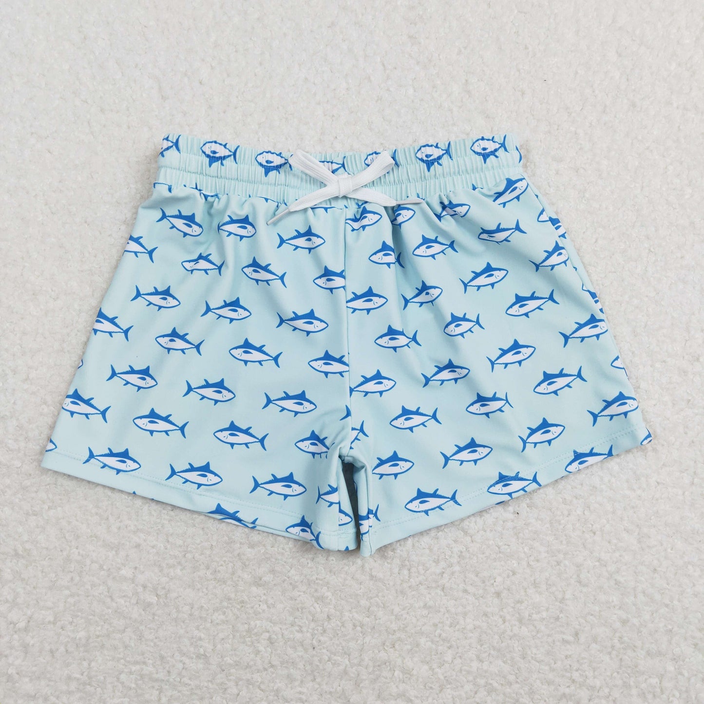 Baby Boy Summer Crabs Fishes Swimsuit Trunks Sibling Swimwear Clothes RTS