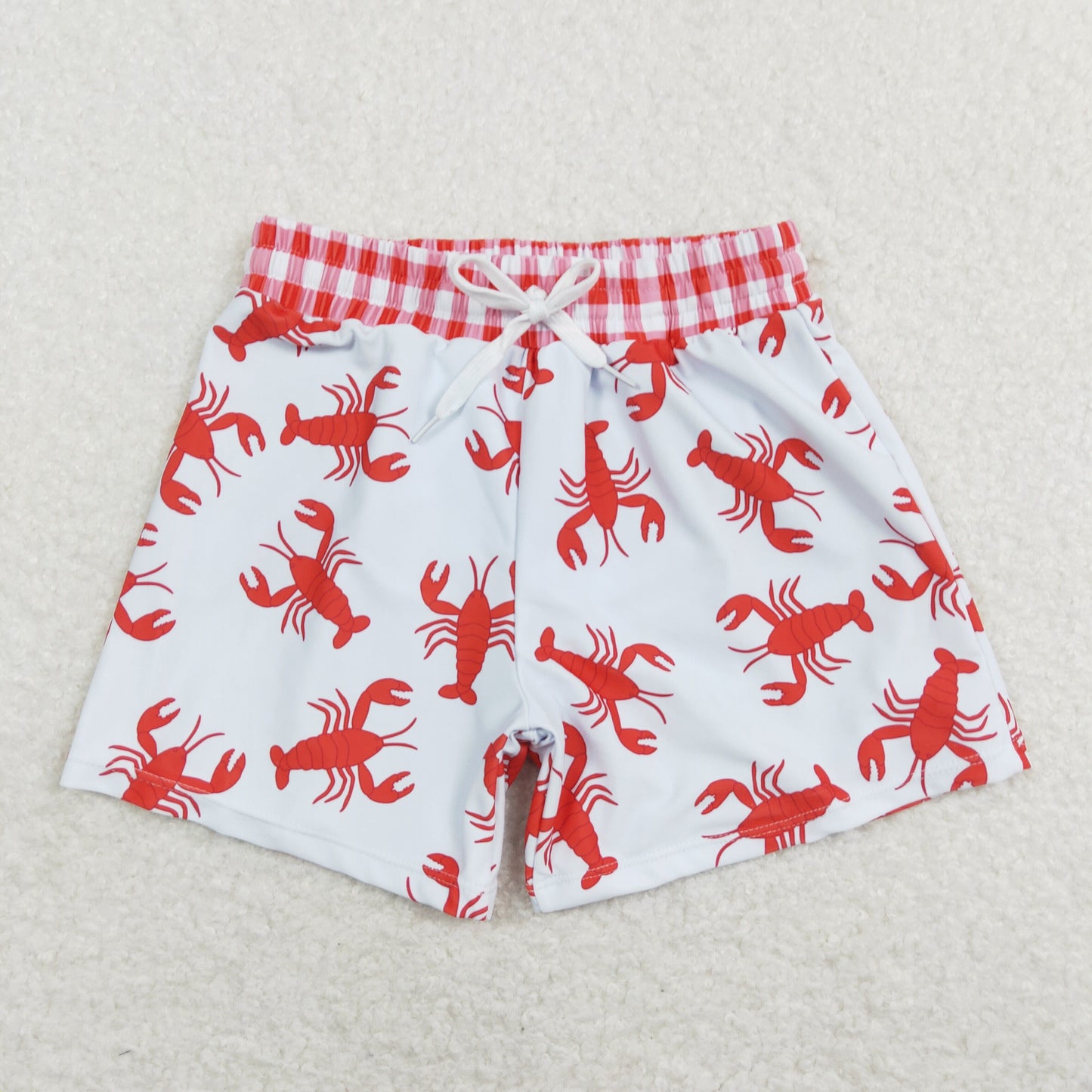 Baby Boy Toddler Crayfishes Swimsuit Trunks Summer Sibling Clothes RTS
