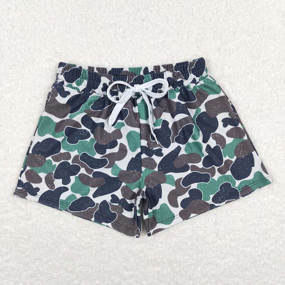 Baby Boy Toddler Camo Sibling Hunting Trunks Swimwear RTS