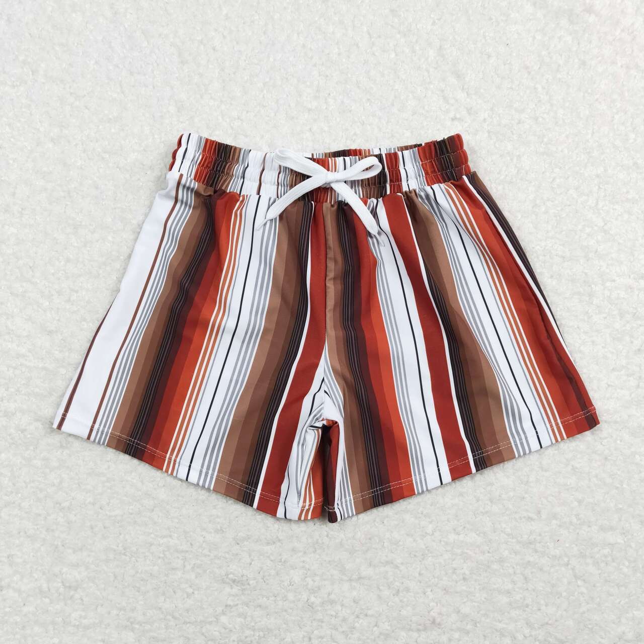 Baby Boy Summer Western Cactus Cows Trunks Sibling Swimsuit RTS