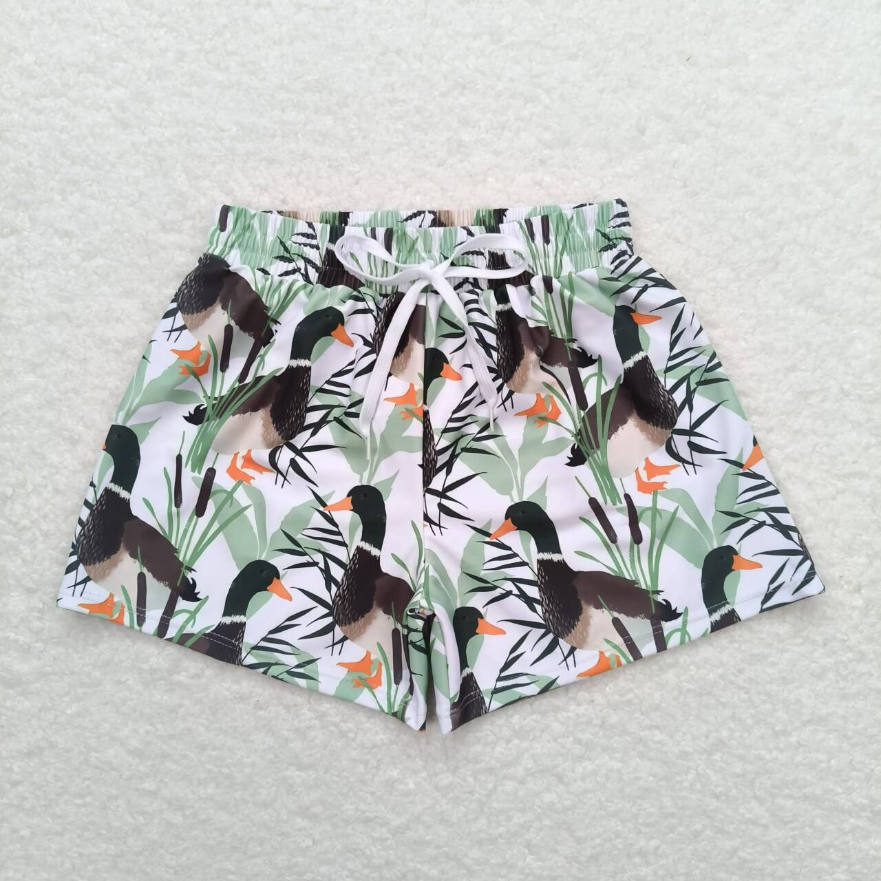 Baby Boy Toddler Ducks Trunks Sibling Summer Swimwear RTS